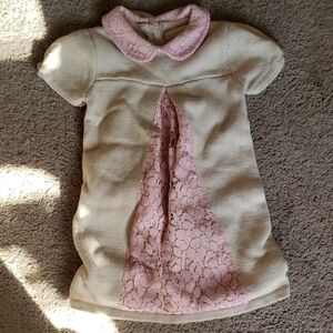 Maggie & Zoe Pink Lace Sweater Dress